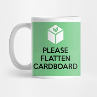 Please Flatten Cardboard Sticker Mug